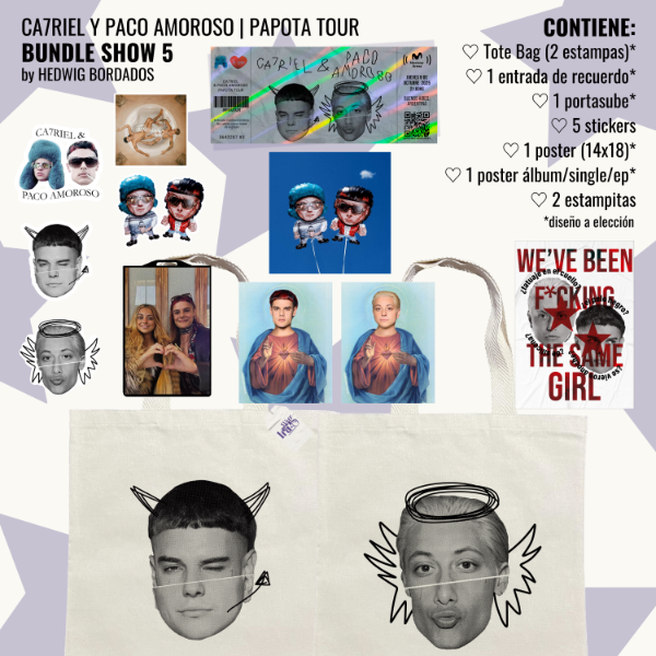 Producto - BUNDLE SHOW 5 - Ca7riel y Paco Amoroso