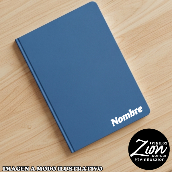 Producto - Vinilo Nombres para Utiles escolares, vasos botellas