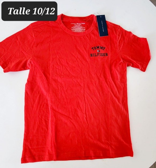 Producto - Remera manga corta Tommy Hilfiger talle 10/12 roja