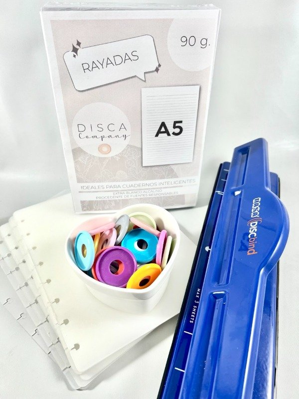 Producto - KIT PARA HACER 6 CUADERNOS A5 CON PERFORADORA