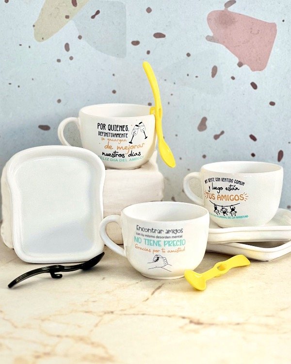 Producto - Kit N3 3 Tazones + 3 Band. Tostadas + 3 Cucharitas