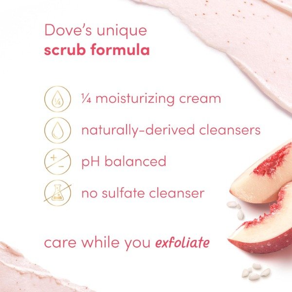 Producto - Dove White Peach and Crushed Rice Body Scrub 425g - 3