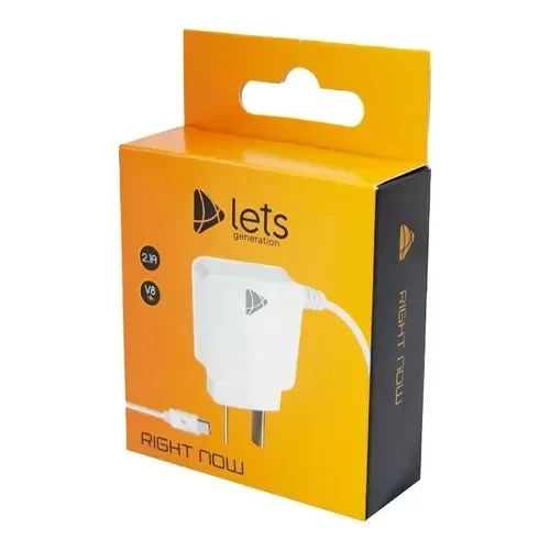 Producto - Cargador De Pared Lets Right Now 2.1a V8 / Micro Usb
