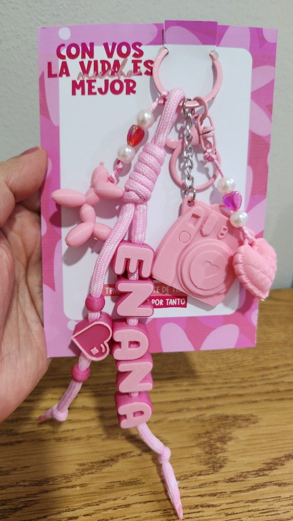 Producto - Llavero Charm con Nombre