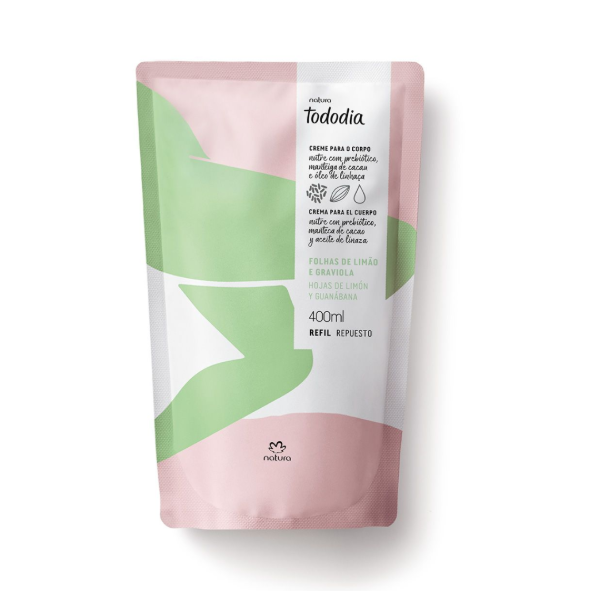 Producto - Repuesto Crema Corporal Hojas de Limón y Guabanaba 400ml