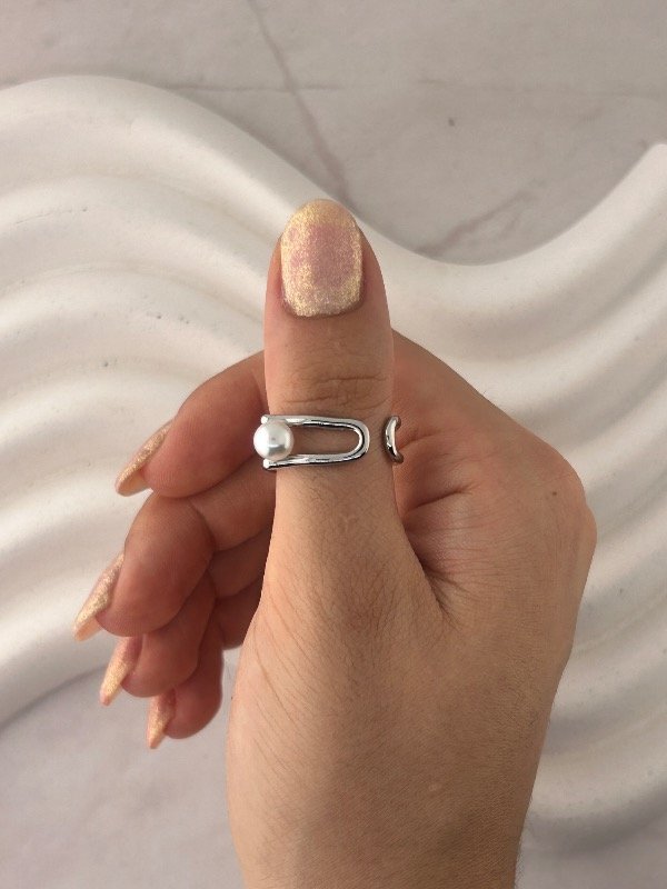 Producto - ANILLO DE PLATA CON PERLA 0097