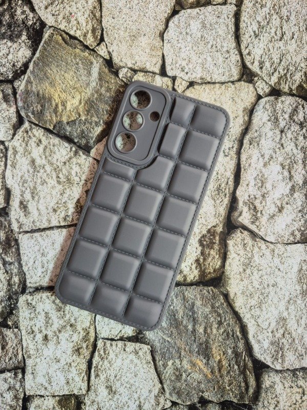 Producto - Funda puffer chocolate Samsung A16 gris
