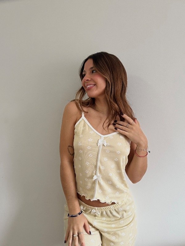 Producto - Pijama morley musculosa con moños