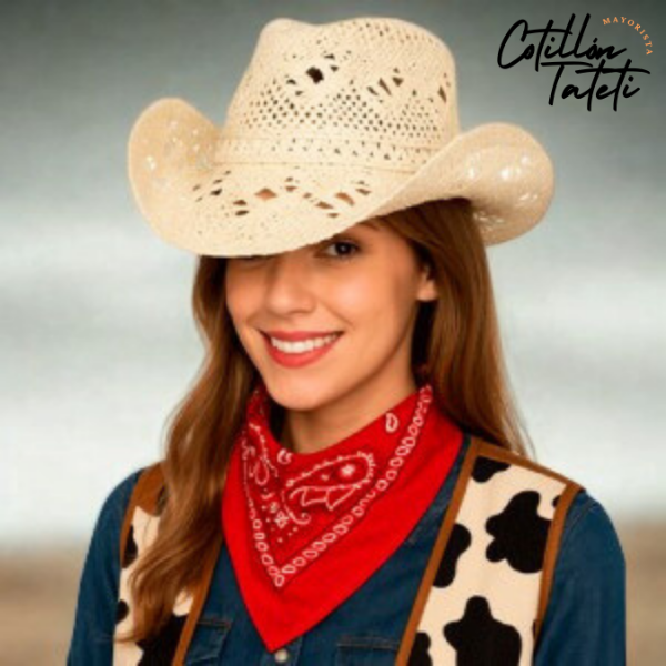 Producto - SOMBRERO COWBOY CALADO PLAYERO