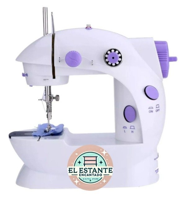 Producto - Maquina de Coser Eléctrica compacta 2 veloc. incluye pedal y luz led Oryx SM1000