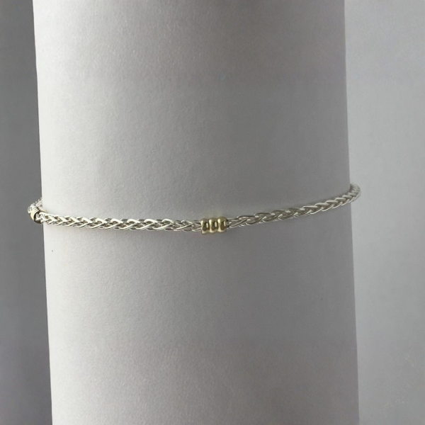 Producto - Pulsera de plata y oro Rosalía