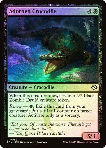 Producto - Adorned Crocodile Foil  Tarkir: Dragonstorm
