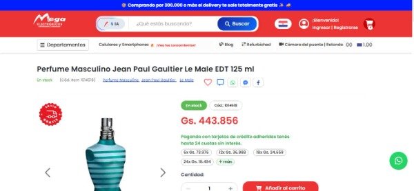Producto - Jean Paul Gaultier Le Male EDT 125ml - Importado