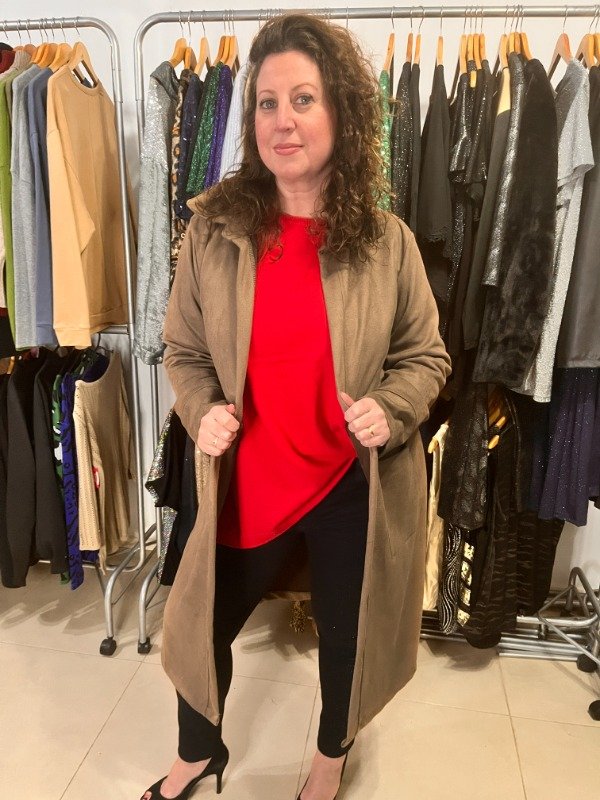 Producto - Sacon Gamuzado Amplio Vison Oversize abarca L XL XXL TRANSF 65.000