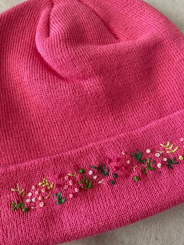 Producto - Gorro Flores Rosa