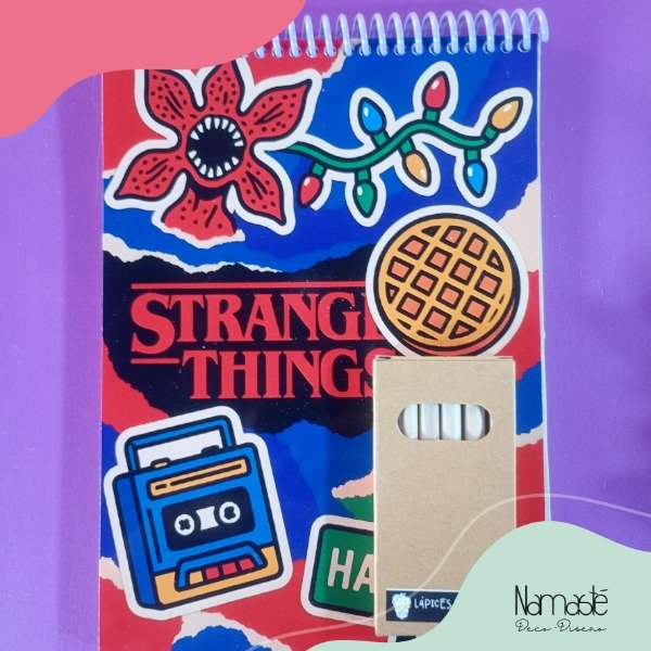 Producto - Cuaderno para dibujar y colorear Stranger things mod.1