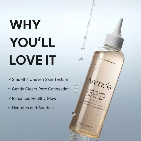 Producto - ARENCIA Eraser Shot Glycolic Acid Exfoliator 200ml - 3