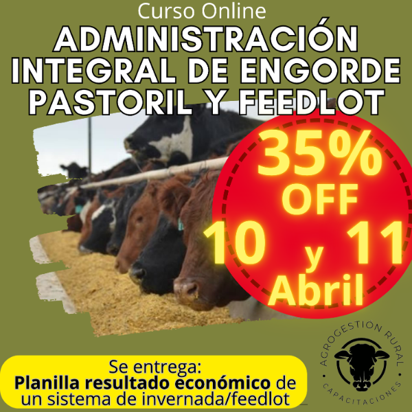 Producto - Curso Online: Administración Integral de Engorde Pastoril y Feedlot