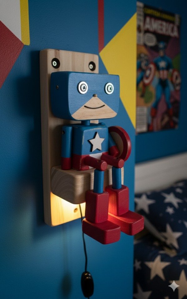 Producto - Aplique de pared Capitán América