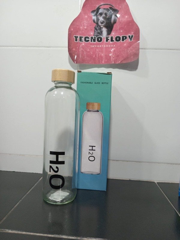 Producto - Botella de vidrio h2o