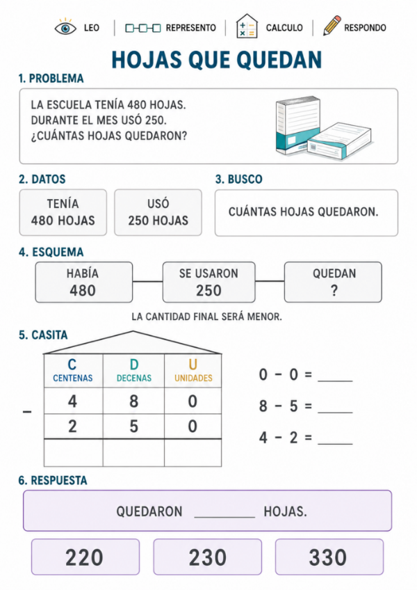 Producto - RESUELVO PROBLEMAS CON CASITAS: SUMAS Y RESTAS DE 2 Y 3 CIFRAS - 13