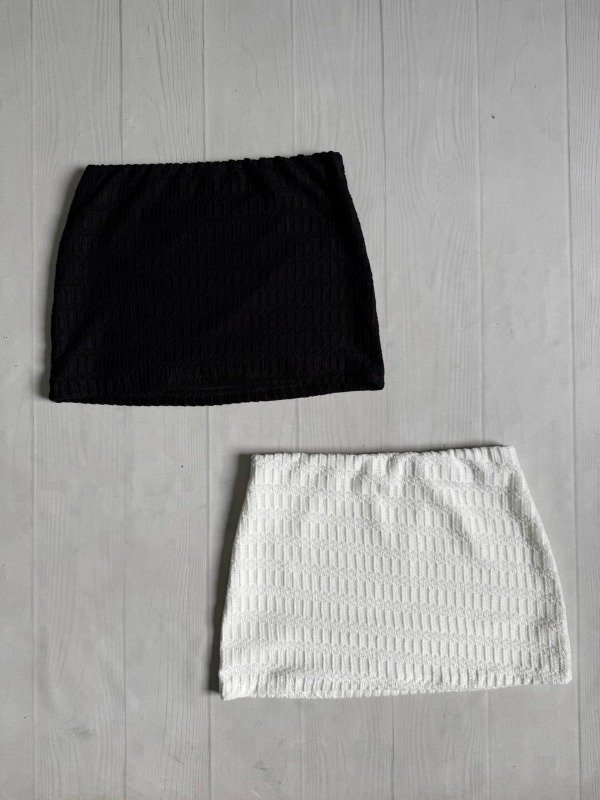 Producto - [4918] Pollera tubo ''Tejido tramado''