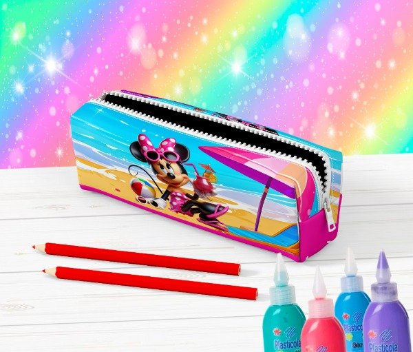 Producto - CARTUCHERA TUBO MINNIE PLAYA