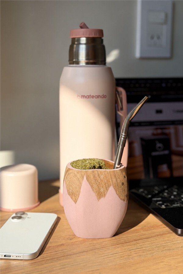 Producto - SET VACA ROSE QUARTZ RANCHERO + TERMO MATEANDO ROSE QUARTZ 1 L + BOMBILLA - 5