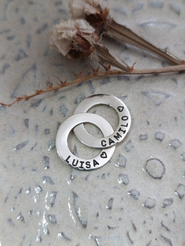 Producto - Dije 2 argollas rusas personalizables - 1