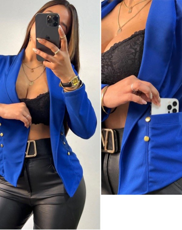 Producto - Línea Lumi !! Blazer con bolsillo y botón