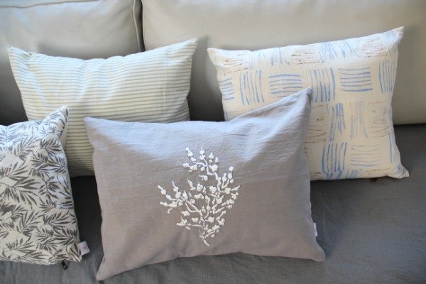 Producto - Almohadón flor serigrafia