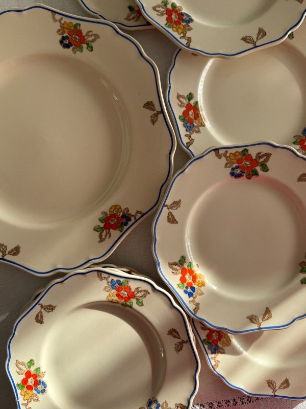 Producto - Juego de masitero y 6 platos de postre Maddock Minerva