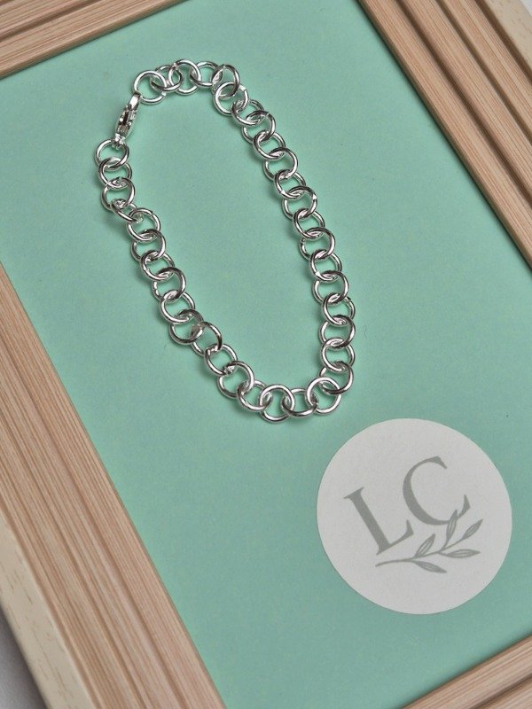 Producto - Pulsera Cadena Redonda Plateada