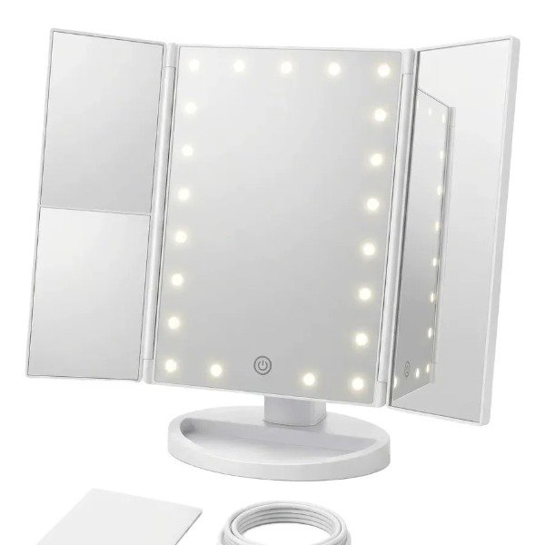 Producto - ESPEJO LED PLEGABLE 180 GRADOS