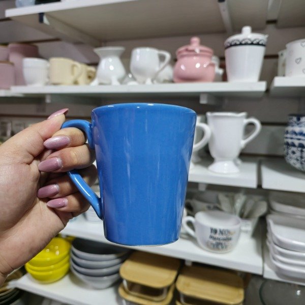 Producto - Taza cónica azul