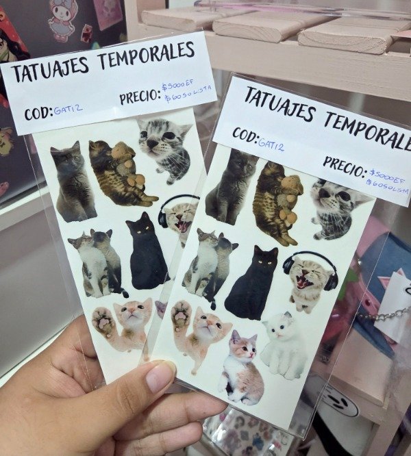 Producto - Tatuajes Gatitos