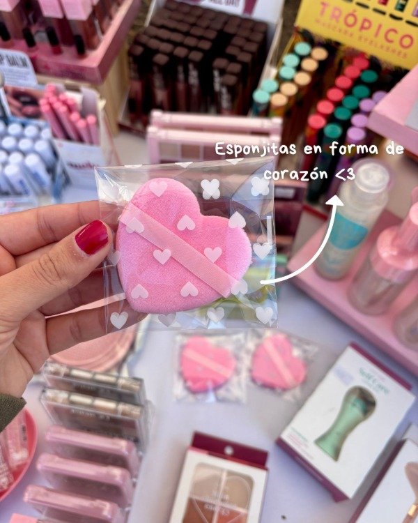 Producto - Esponja para polvo corazon