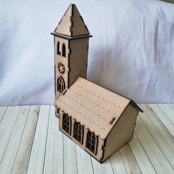 Producto - Capilla Iglesia  3d  25 cm alto - 3