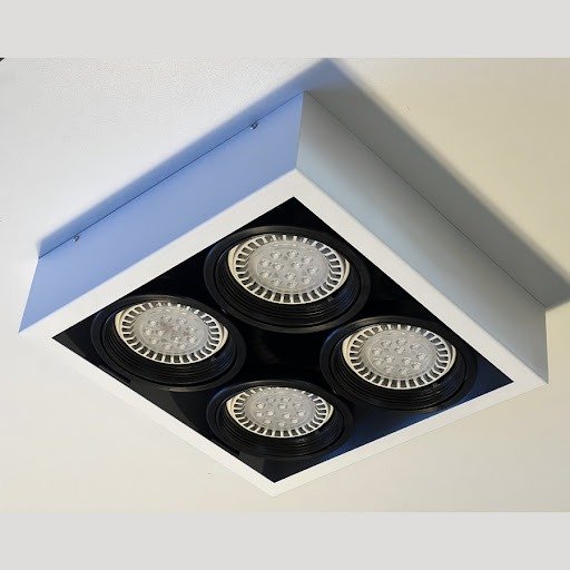 Producto - PLAFON CARDÁNICO P/ 4 AR111 Móvil  C/Zócalo