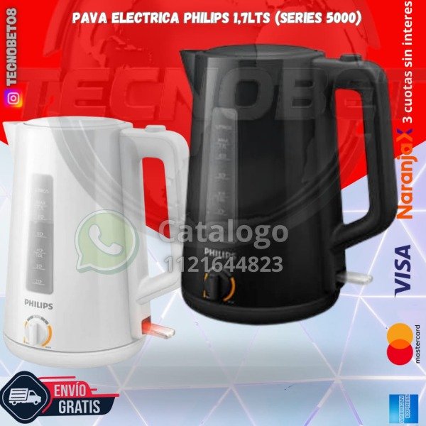Producto - PAVA ELECTRICA PHILIPS 1,7LTS (SERIES 5000)
