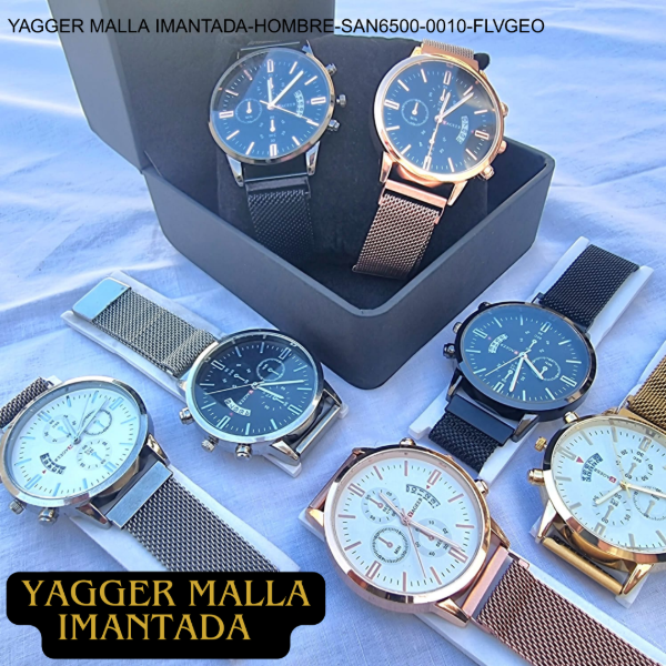 Producto - RELOJ YAGGER MALLA IMANTADA HOMBRE -SAN6500-0010-FLVGEO