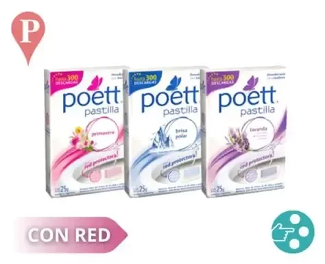 Producto - Pastilla para inodoro con red Poett