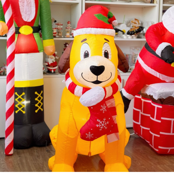 Producto - INFLABLE PERRO NOEL 1,2 mts - 2 Leds