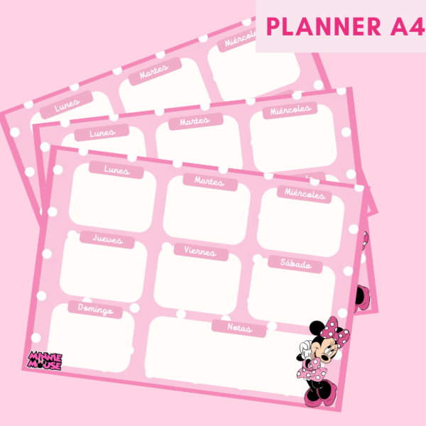 Producto - Planificador Minnie Mouse - ARCHIVO DIGITAL