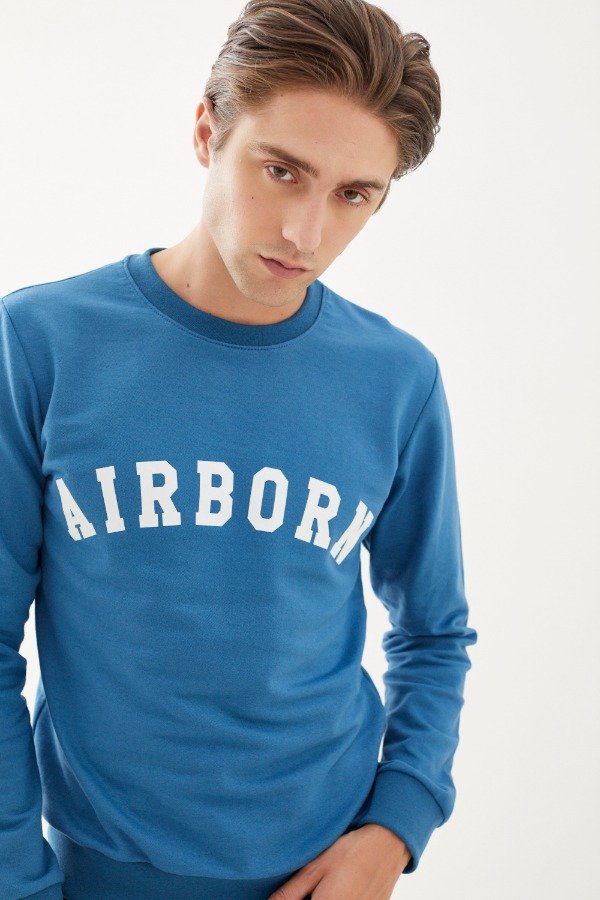 Producto - BUZO RUSTICO SUEDE ESTAMPA 'AIRBORN'