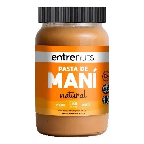 Producto - Pasta de maní natural Entrenuts 370gr.