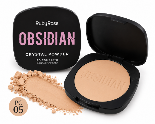 Producto - Polvo Compacto Obsidian Ruby Rose - 0