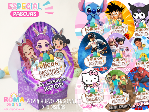 Producto - Porta huevo personajes