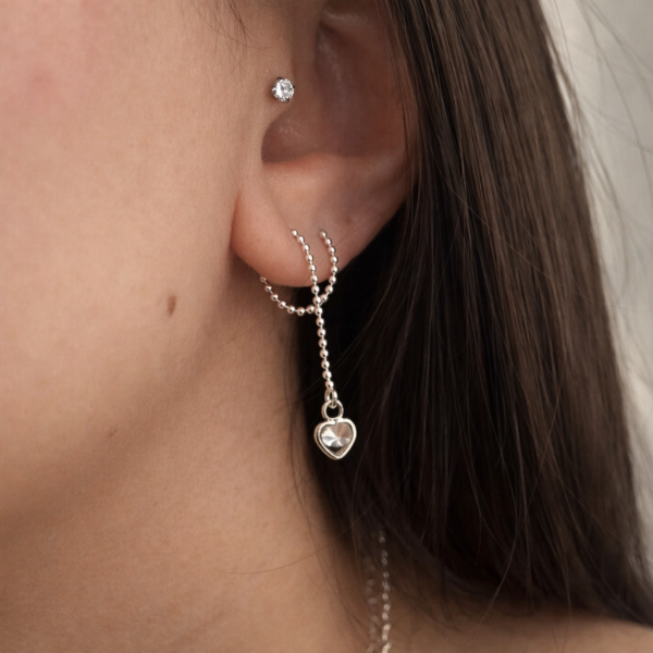 Producto - Aros Chain Heart