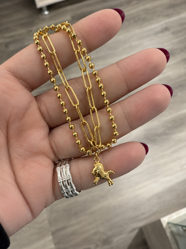 Producto - Pulsera acero dorado 020